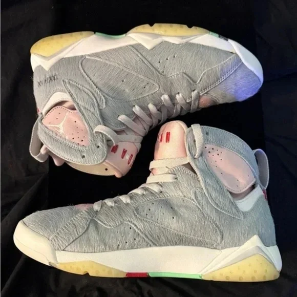 Nike Air Jordan 7 Retro SE "Hare" Bugs Bunny Shoes CT8528-002 Men's Size 8.5 - Picture 6 of 14